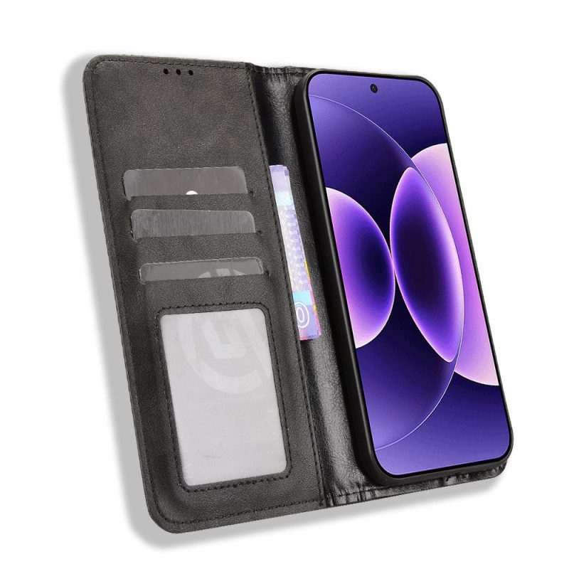 Folio-fodral Xiaomi 17 Pro Max Vintage-kant