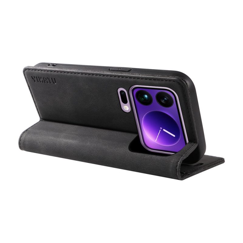 Folio-fodral Xiaomi 17 Pro Max Yikatu Mockaeffekt