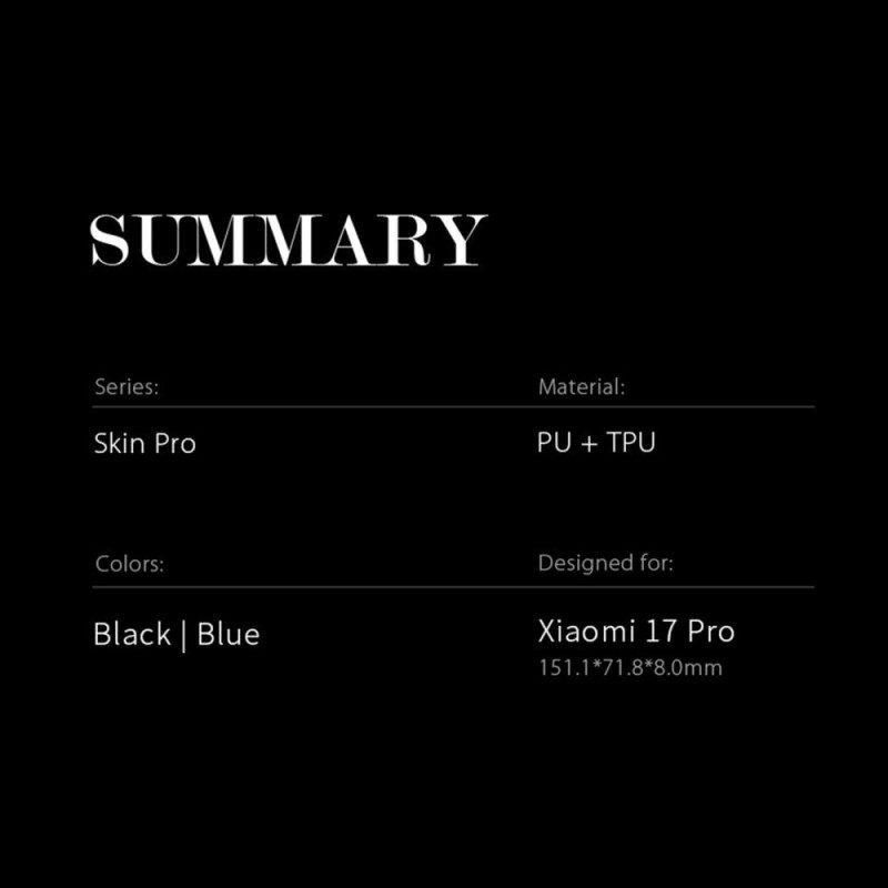 Folio-fodral Xiaomi 17 Pro Skin Pro Series Dux Ducis