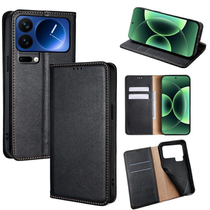 Folio-fodral Xiaomi 17 Pro Telefonfodral Konstläder