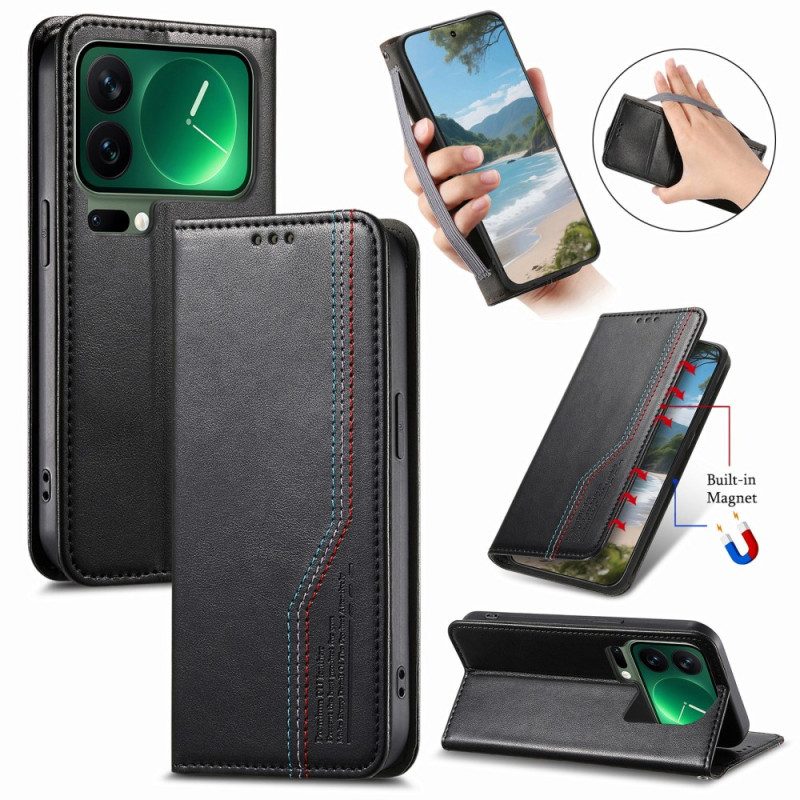 Folio-fodral Xiaomi 17 Pro Telefonfodral Med Elastisk Handledsrem