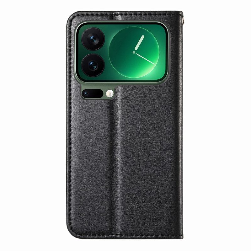 Folio-fodral Xiaomi 17 Pro Telefonfodral Med Elastisk Handledsrem