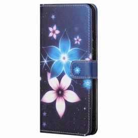 Folio-fodral Xiaomi Redmi Note 11 Pro / 11 Pro 5G Med Kedjar Lunar Strap Blommor