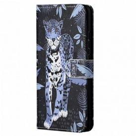 Folio-fodral Xiaomi Redmi Note 11 Pro / 11 Pro 5G Med Kedjar Strappy Leopard