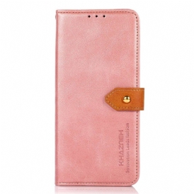 Folio-fodral Xiaomi Redmi Note 12 Pro Plus Tvåfärgat Guldlås Khazneh