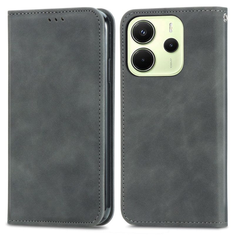 Folio-fodral Xiaomi Redmi Note 14 4g Mockaeffekt