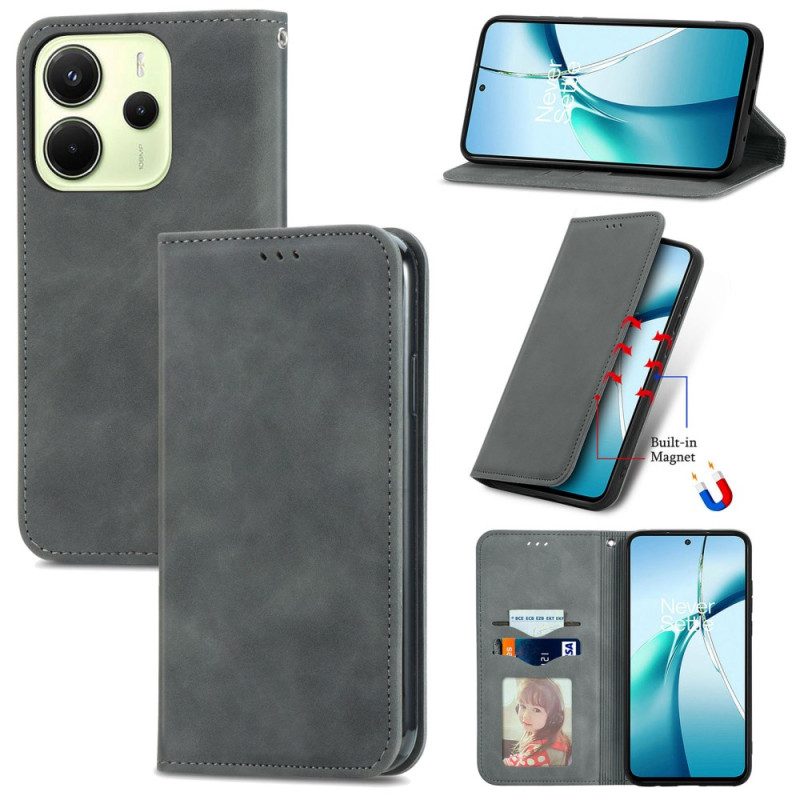 Folio-fodral Xiaomi Redmi Note 14 4g Mockaeffekt