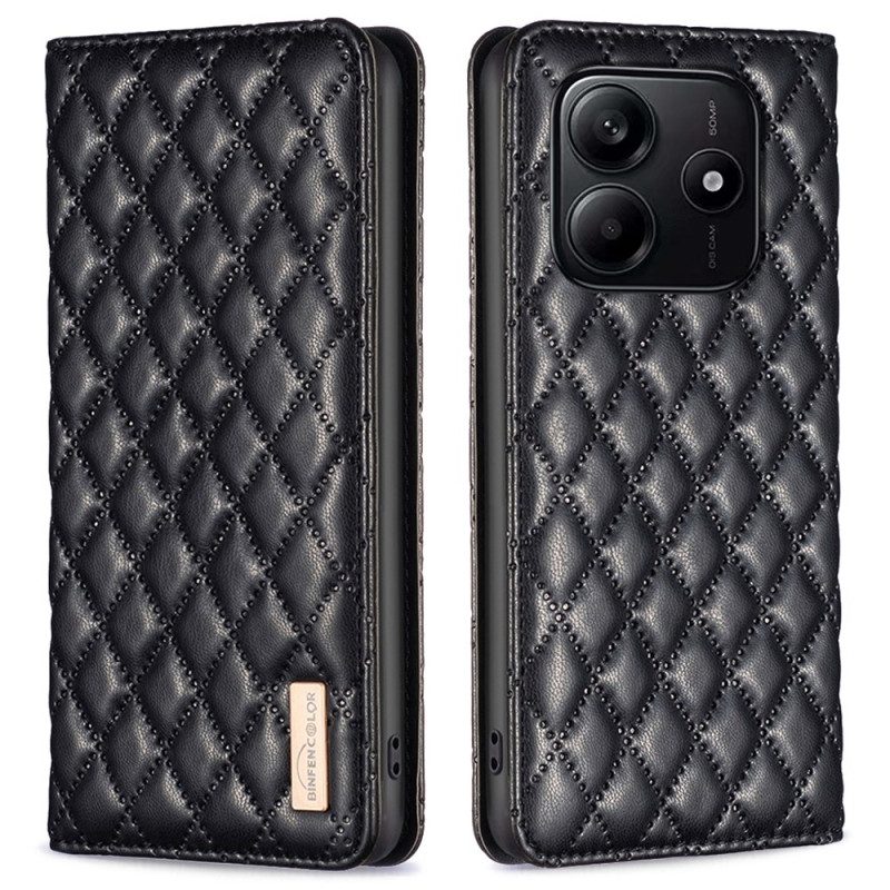 Folio-fodral Xiaomi Redmi Note 14 5g Quiltad Binfen Color