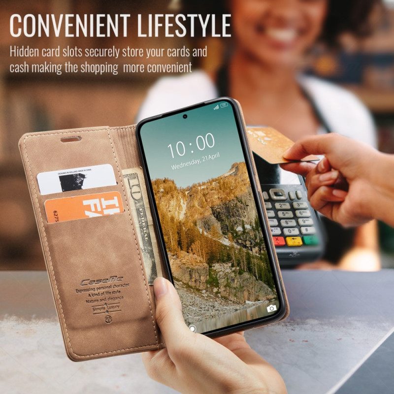 Folio-fodral Xiaomi Redmi Note 14 5g Telefonfodral Caseme-läder Effekt