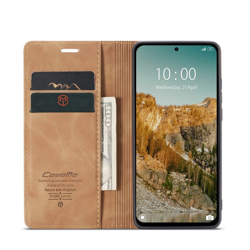 Folio-fodral Xiaomi Redmi Note 14 5g Telefonfodral Caseme-läder Effekt