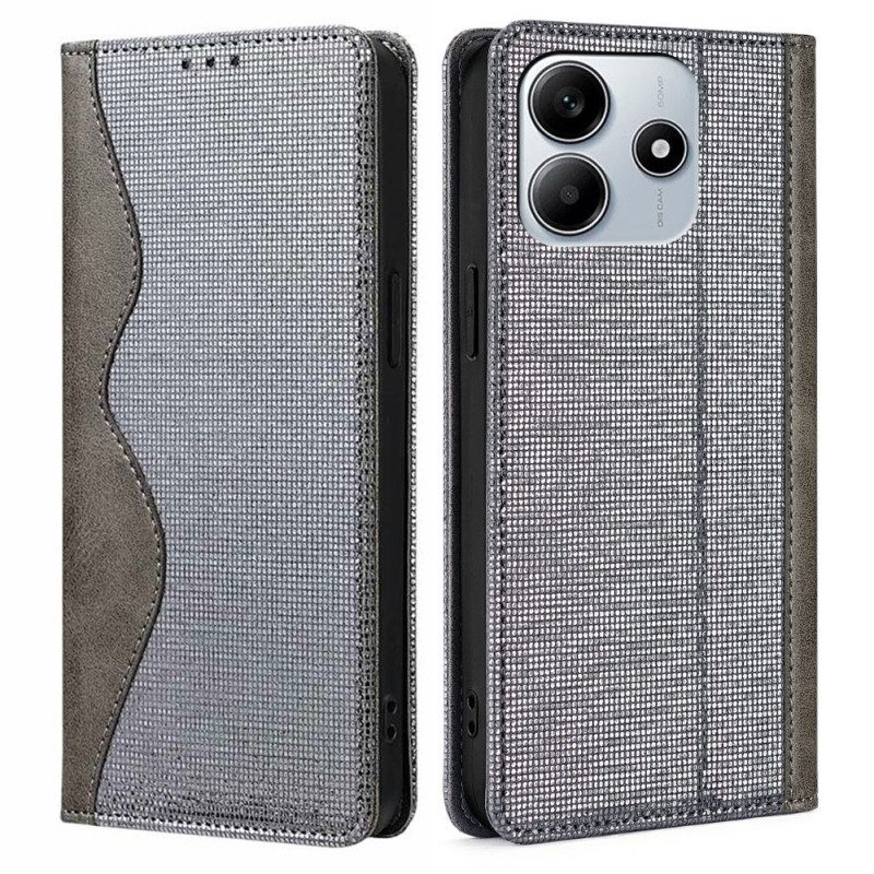 Folio-fodral Xiaomi Redmi Note 14 5g Telefonfodral Rfid-skyddande Vågig Design