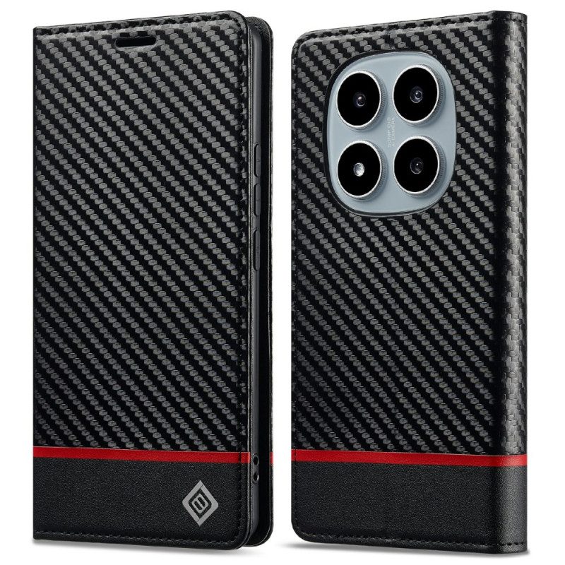 Folio-fodral Xiaomi Redmi Note 14 Pro 4g Kolfiberstruktur