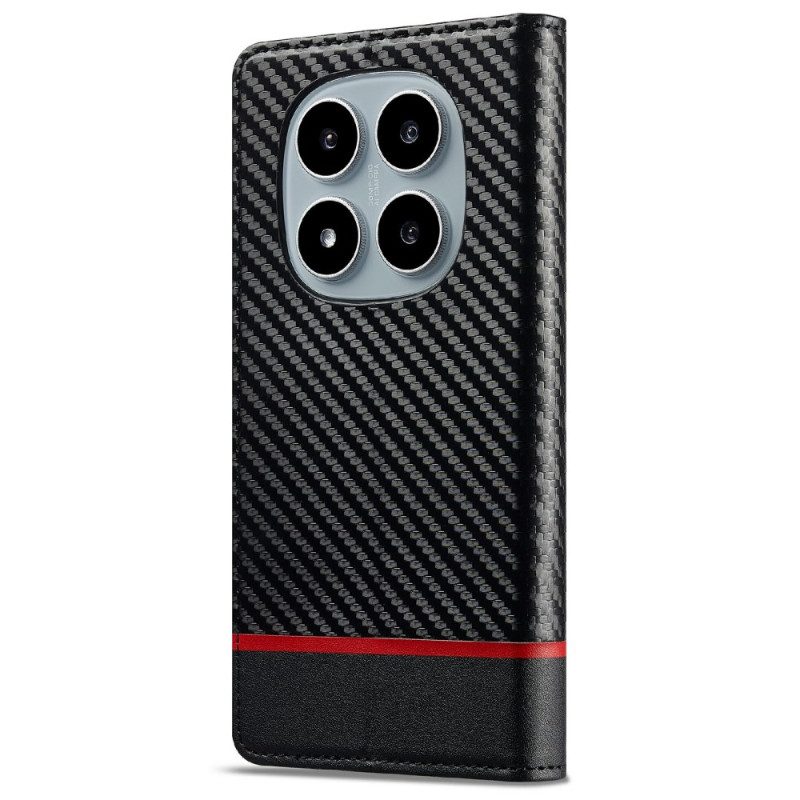 Folio-fodral Xiaomi Redmi Note 14 Pro 4g Kolfiberstruktur