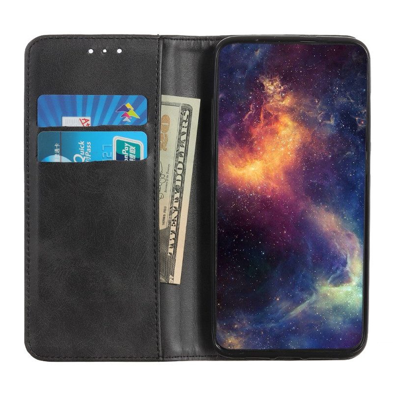 Folio-fodral Xiaomi Redmi Note 14 Pro 4g Telefonfodral Klassisk Slitstängning I Läder
