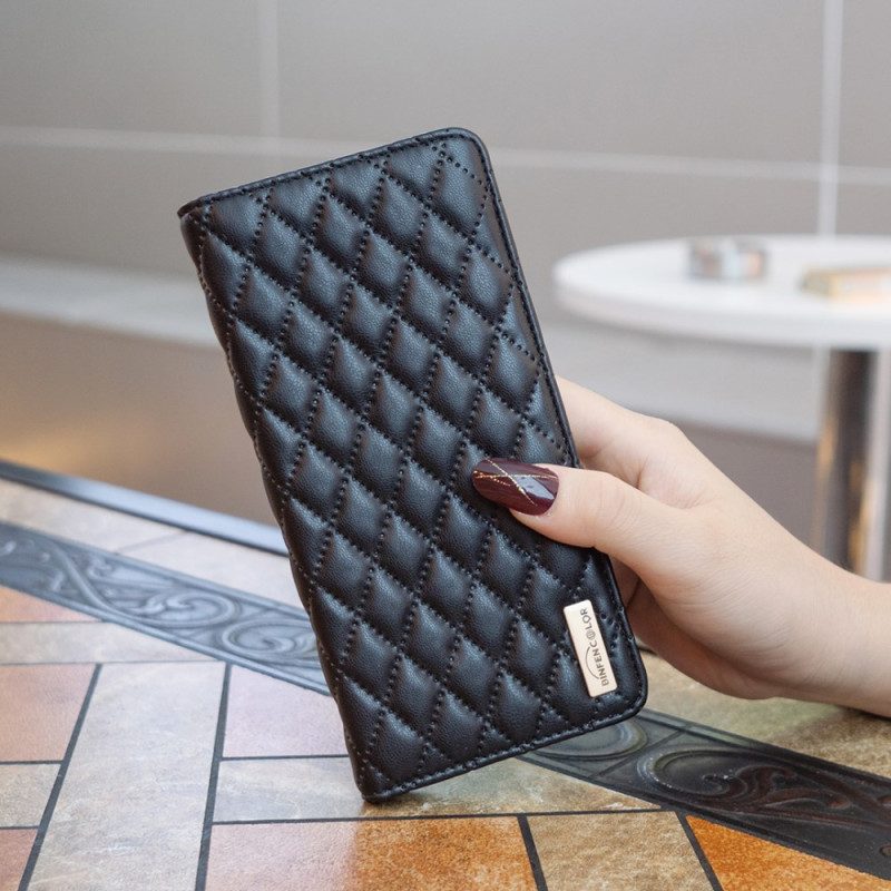Folio-fodral Xiaomi Redmi Note 14 Pro 4g Telefonfodral Quiltad Binfen-färg