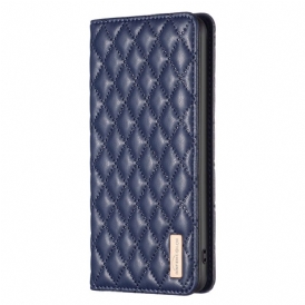 Folio-fodral Xiaomi Redmi Note 14 Pro 5g Binfen-färg Quiltad