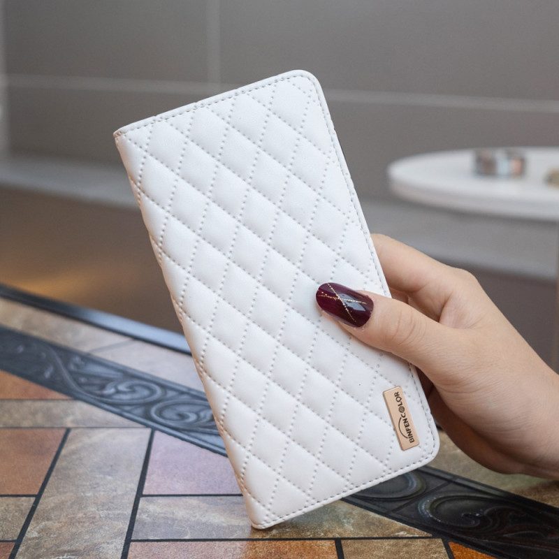 Folio-fodral Xiaomi Redmi Note 14 Pro 5g Binfen-färg Quiltad