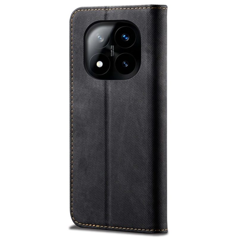 Folio-fodral Xiaomi Redmi Note 14 Pro 5g Denimtyg