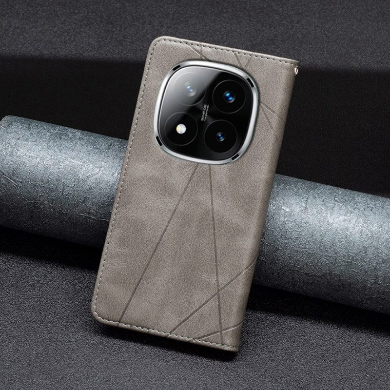 Folio-fodral Xiaomi Redmi Note 14 Pro 5g Geometrisk