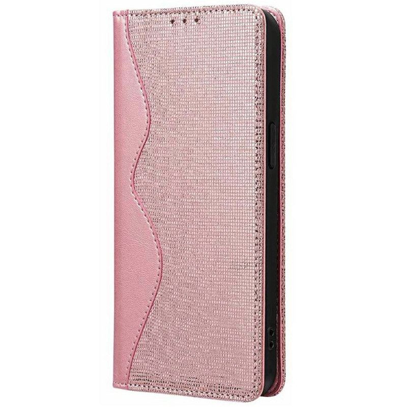 Folio-fodral Xiaomi Redmi Note 14 Pro 5g Rfid-skyddande Vågig Design