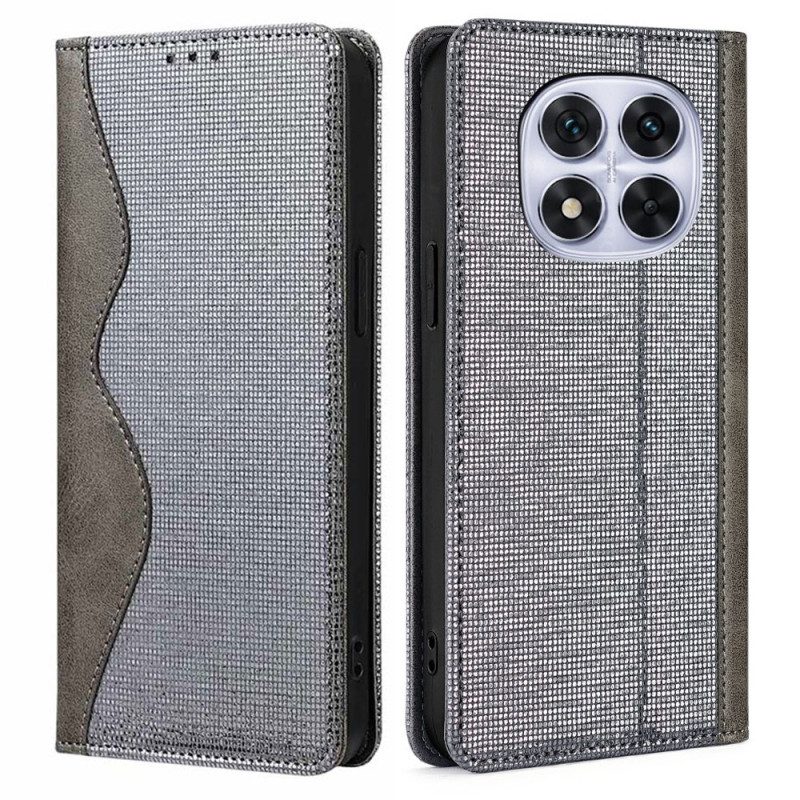 Folio-fodral Xiaomi Redmi Note 14 Pro 5g Rfid-skyddande Vågig Design