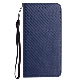 Folio-fodral Xiaomi Redmi Note 14 Pro 5g Telefonfodral Kolfiber Med Rem