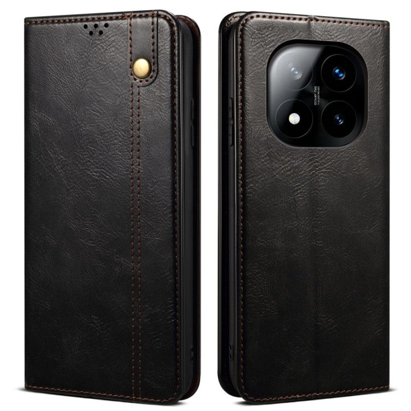Folio-fodral Xiaomi Redmi Note 14 Pro 5g Vaxat Konstläder
