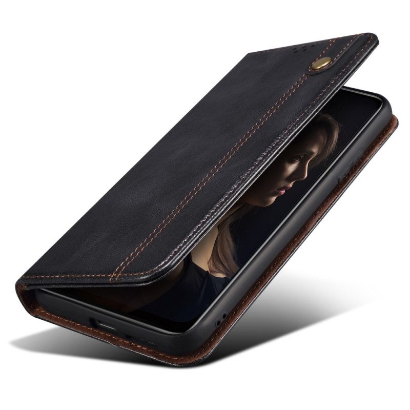 Folio-fodral Xiaomi Redmi Note 14 Pro 5g Vaxat Konstläder