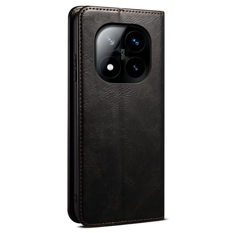Folio-fodral Xiaomi Redmi Note 14 Pro 5g Vaxat Konstläder