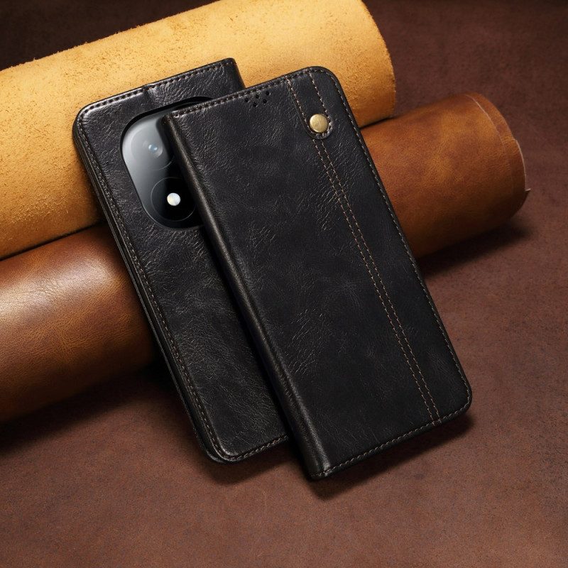 Folio-fodral Xiaomi Redmi Note 14 Pro 5g Vaxat Konstläder