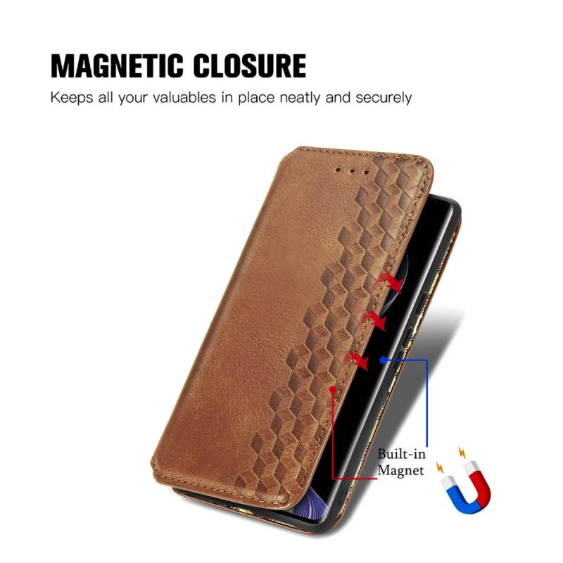 Folio-fodral Xiaomi Redmi Note 14 Pro Plus 5g Fris Med Mockaeffekt