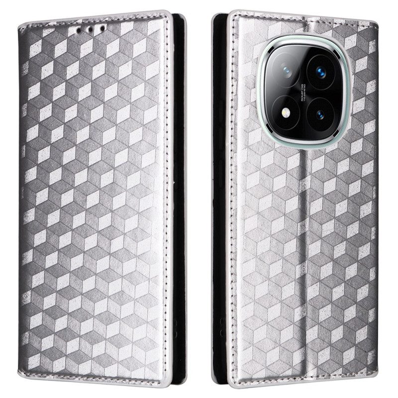 Folio-fodral Xiaomi Redmi Note 14 Pro Plus 5g Glansigt 3d-mönster