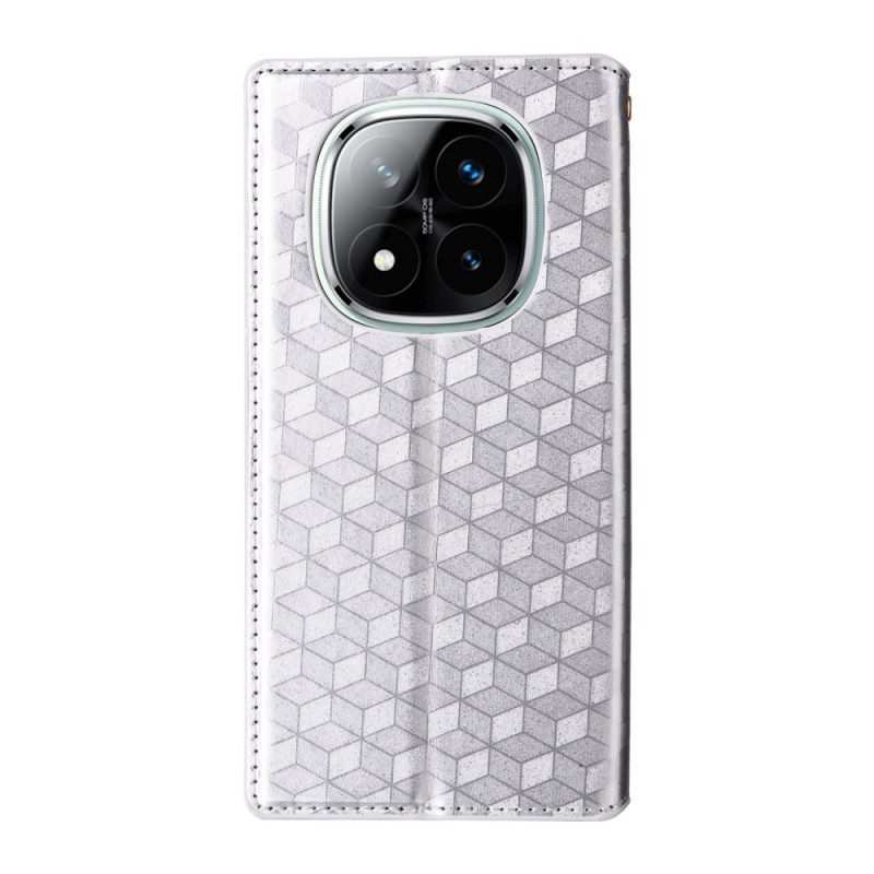 Folio-fodral Xiaomi Redmi Note 14 Pro Plus 5g Glansigt 3d-mönster