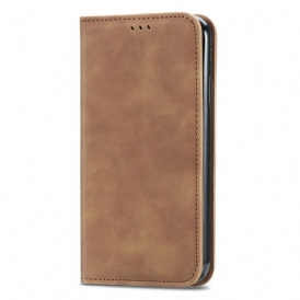 Folio-fodral Xiaomi Redmi Note 14 Pro Plus 5g Lädereffekt