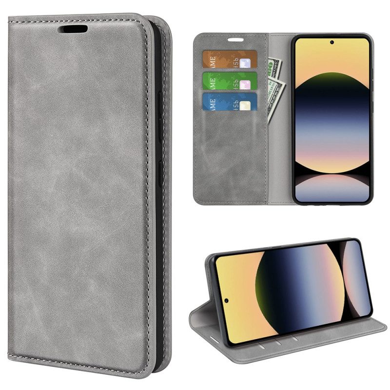 Folio-fodral Xiaomi Redmi Note 14s Telefonfodral Läderstil