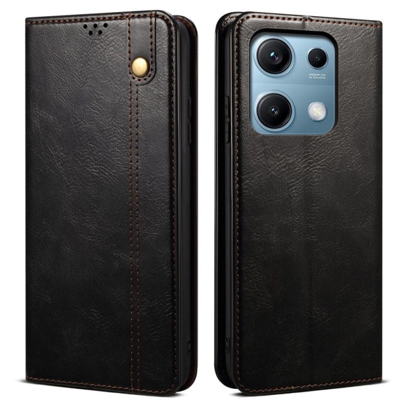 Folio-fodral Xiaomi Redmi Note 14s Vaxat Konstläder