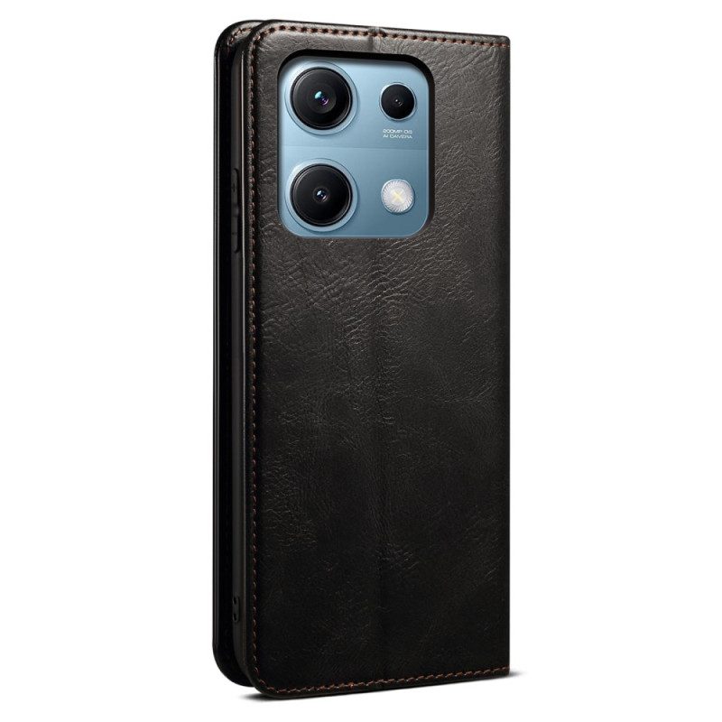 Folio-fodral Xiaomi Redmi Note 14s Vaxat Konstläder