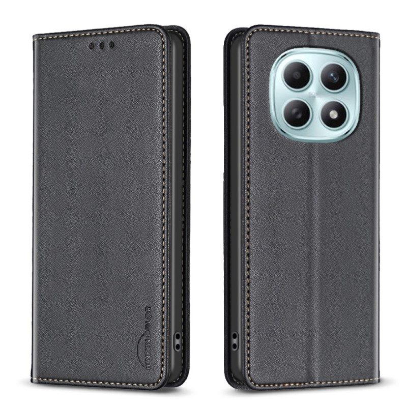 Folio-fodral Xiaomi Redmi Note 15 5g Telefonfodral Binfen Färg Lädereffekt