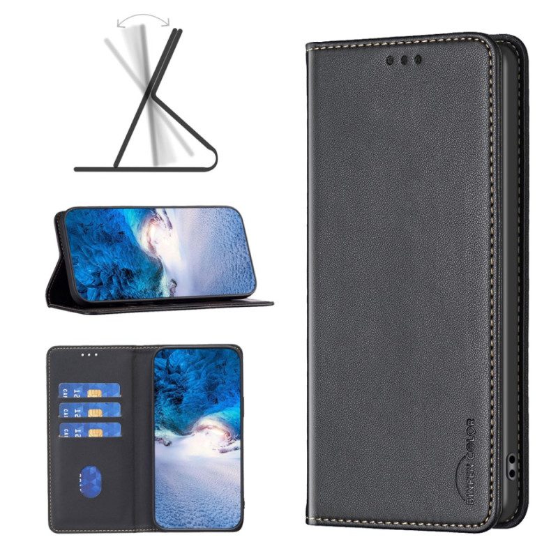 Folio-fodral Xiaomi Redmi Note 15 5g Telefonfodral Binfen Färg Lädereffekt