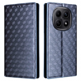 Folio-fodral Xiaomi Redmi Note 15 5g Telefonfodral Graverat Diamantmönster