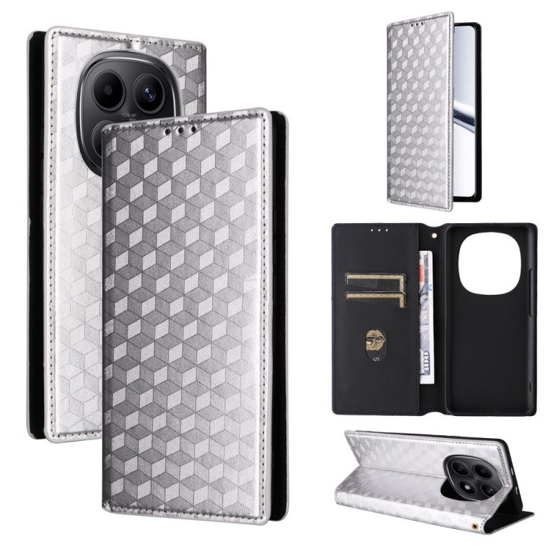 Folio-fodral Xiaomi Redmi Note 15 5g Telefonfodral Graverat Diamantmönster