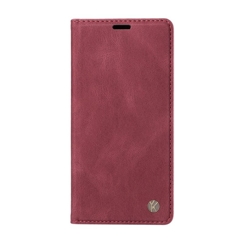 Folio-fodral Xiaomi Redmi Note 15 5g Yikatu Mockaeffekt