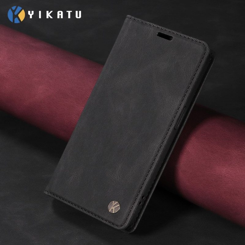 Folio-fodral Xiaomi Redmi Note 15 5g Yikatu Mockaeffekt