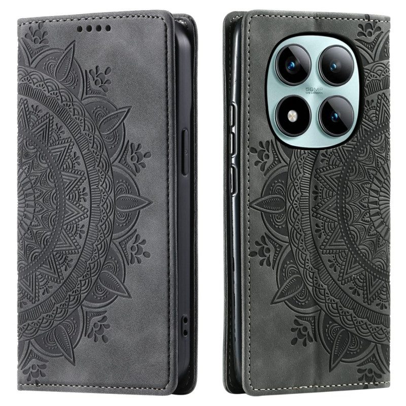 Folio-fodral Xiaomi Redmi Note 15 Pro Plus 5g Telefonfodral Mandala-mockaeffekt