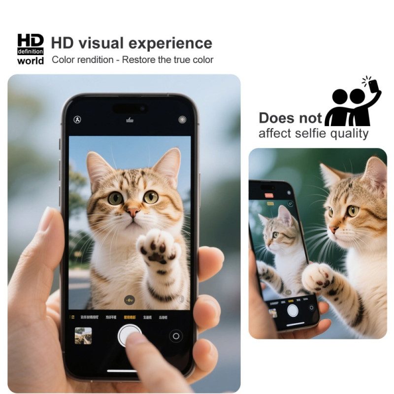 Heltäckande Skärmskydd I Härdat Glas För Xiaomi Redmi Note 15 Pro 5g (kompatibel Med Fingeravtryckslåsning)