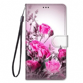 Läderfodral För Xiaomi Mi 10T / 10T Pro Magiska Blommor