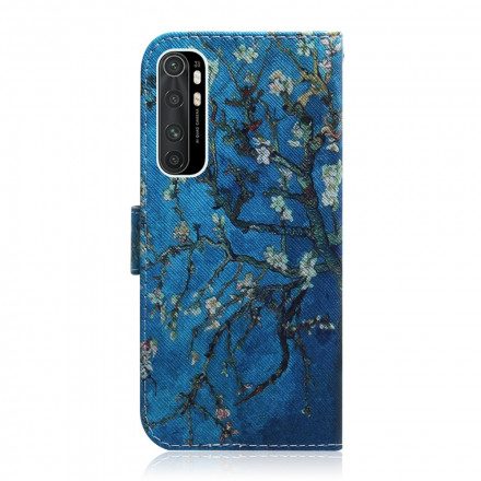 Läderfodral För Xiaomi Mi Note 10 Lite Blommande Trädgren