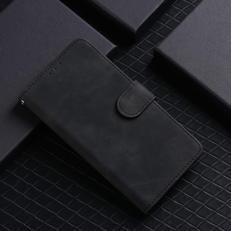 Läderfodral För Xiaomi Redmi Note 11 / 11S Skin-touch Med Snodd