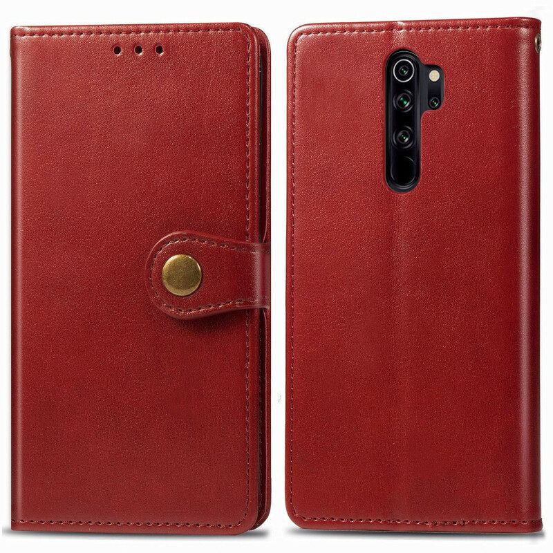 Läderfodral För Xiaomi Redmi Note 8 Pro Faux Läder Och Vintagelås