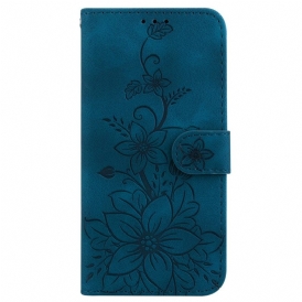 Läderfodral Poco C75 Telefonfodral Fleur-de-lis